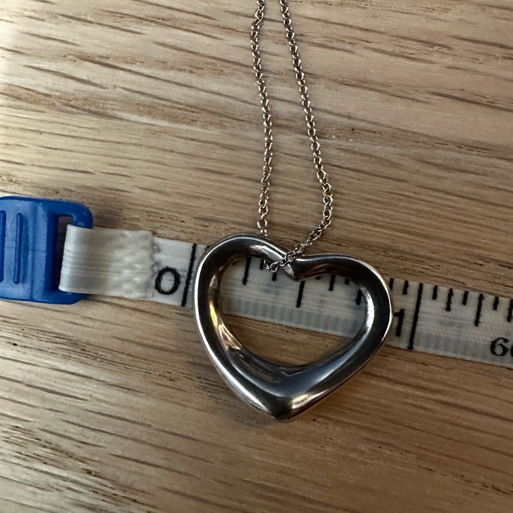 Tiffany & Co. Elsa Peretti Open Heart Necklace – Sterling Silver - Picture 9 of 11